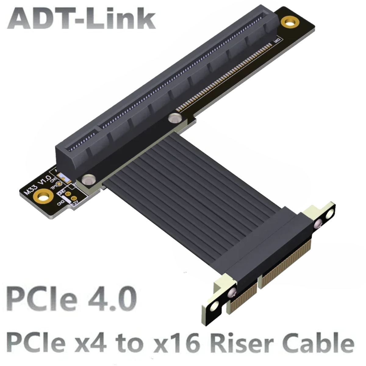 Vertical Gpu Bracket - PCI-E 4.0 x4 to x16 Riser