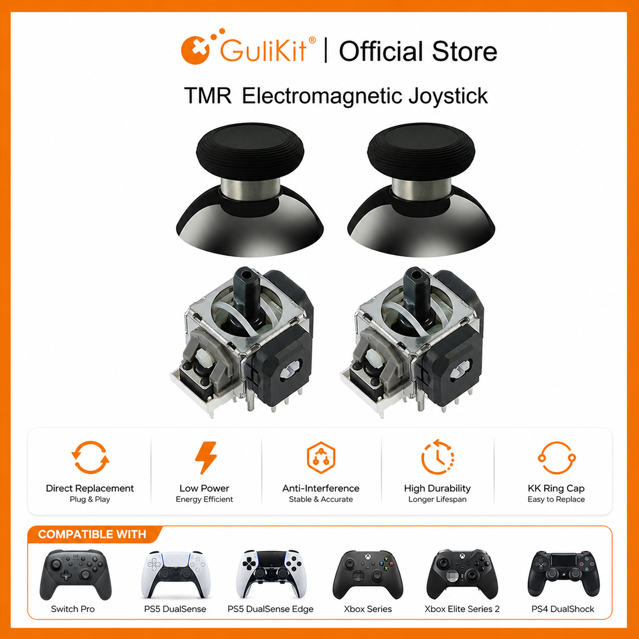 Gaming Setup Accessories Xbox - GuliKit TMR Joystick with Stick Cap