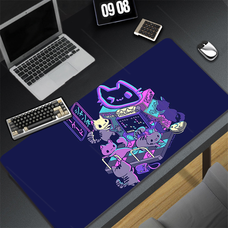 Gaming Accessories Kawaii - Cute Cat Large Mouse Pad Gamer