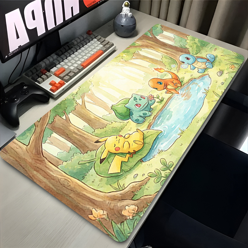 Gaming Accessories Kawaii - Mouse Pad Gaming PC Accessories Pikachu