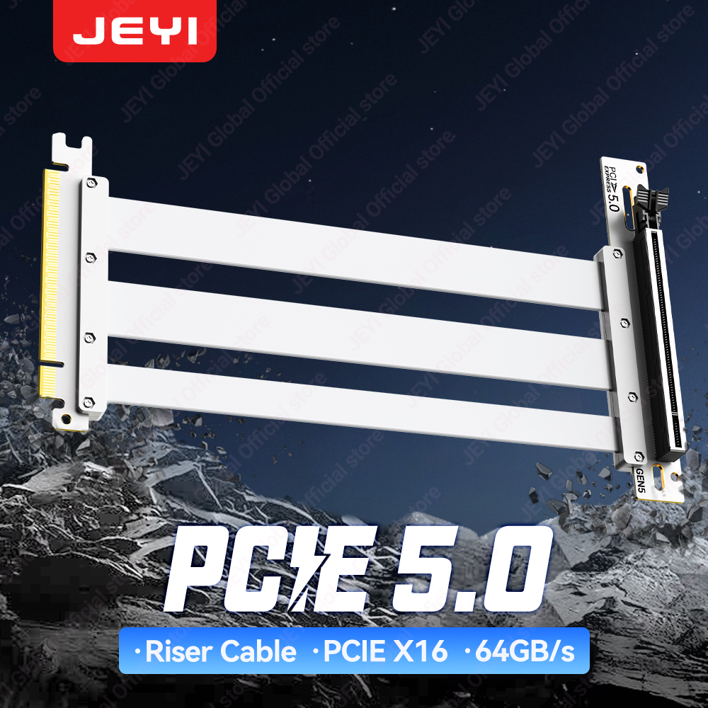 Vertical Gpu Bracket - JEYI PCIe 5.0 X16 Riser Cable
