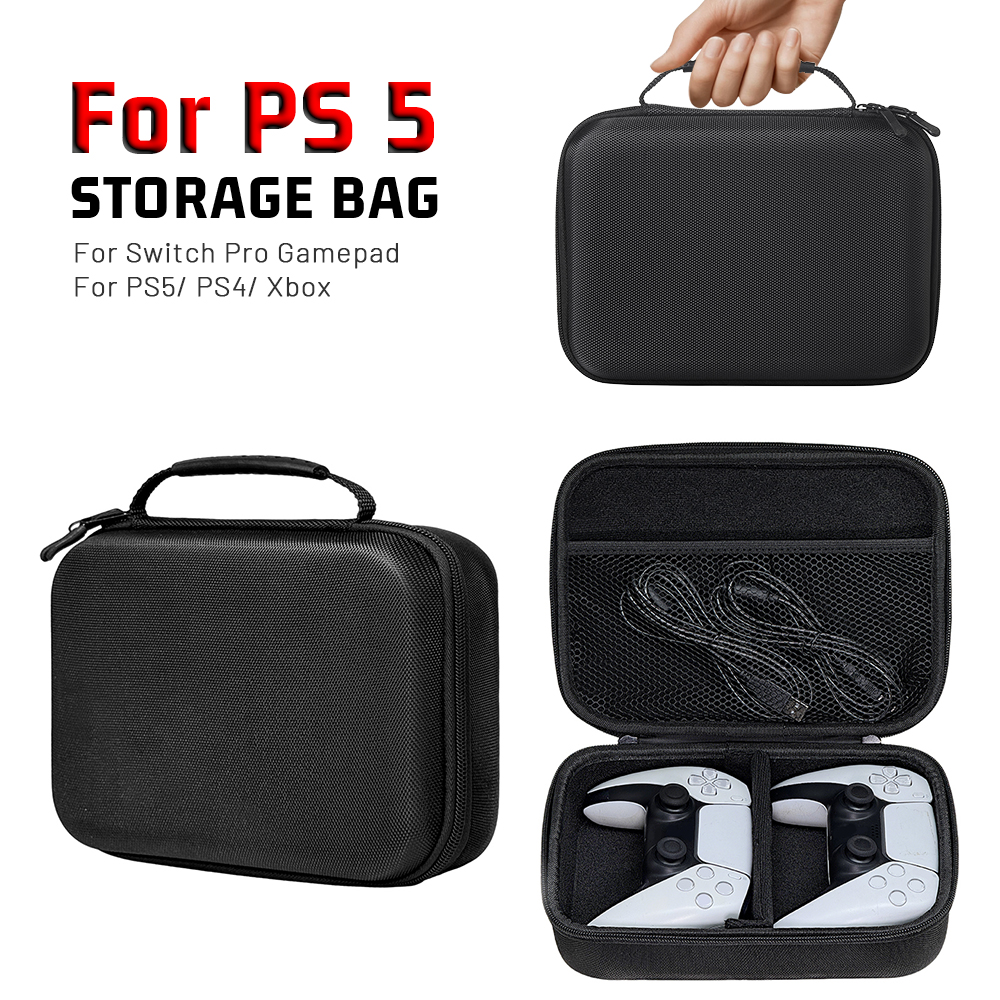 Gaming Accessories Pack - Dual controller storage bag portable EVA
