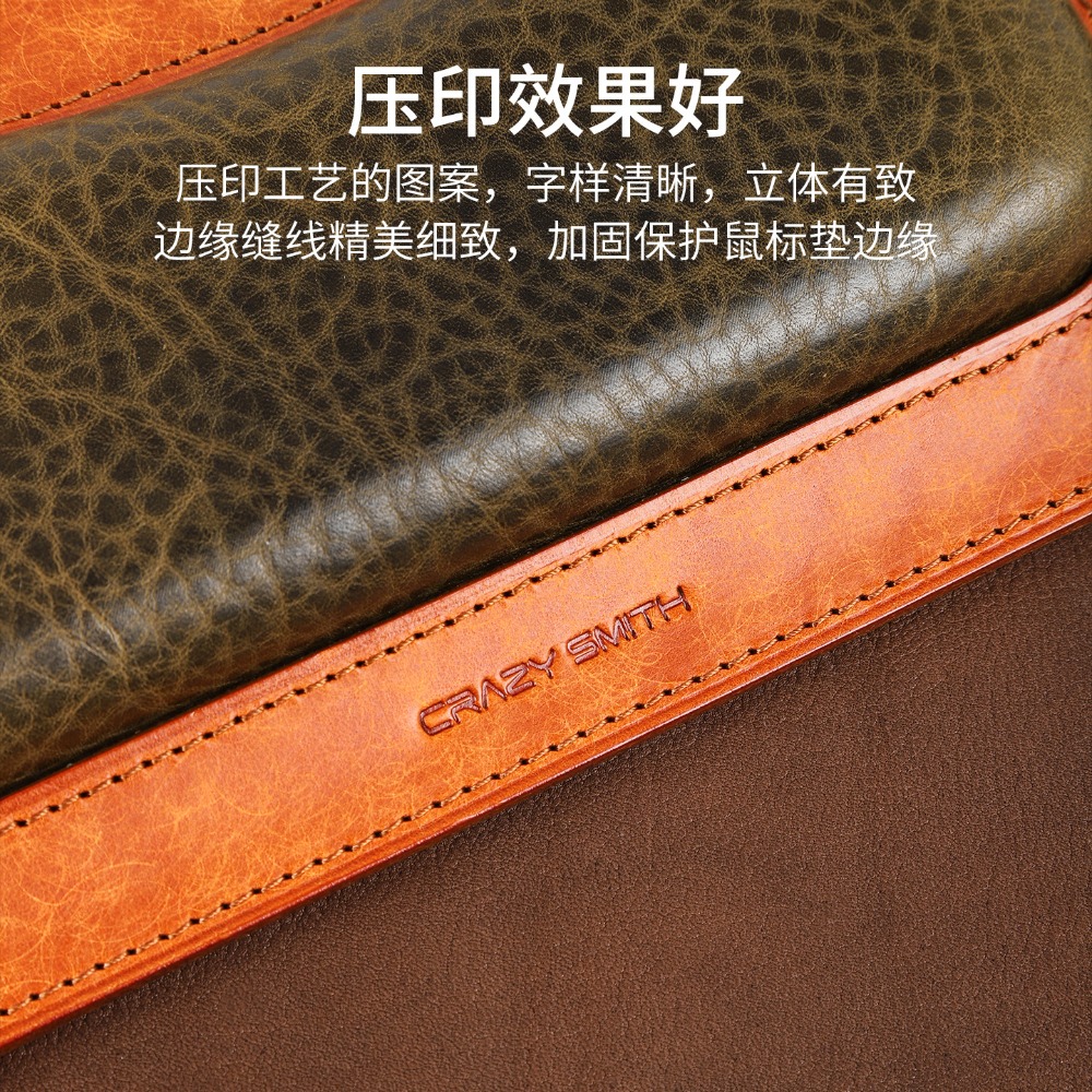Handmade Genuine Cowhide Mouse - Wrist Rest Ergonomic reseña y precio