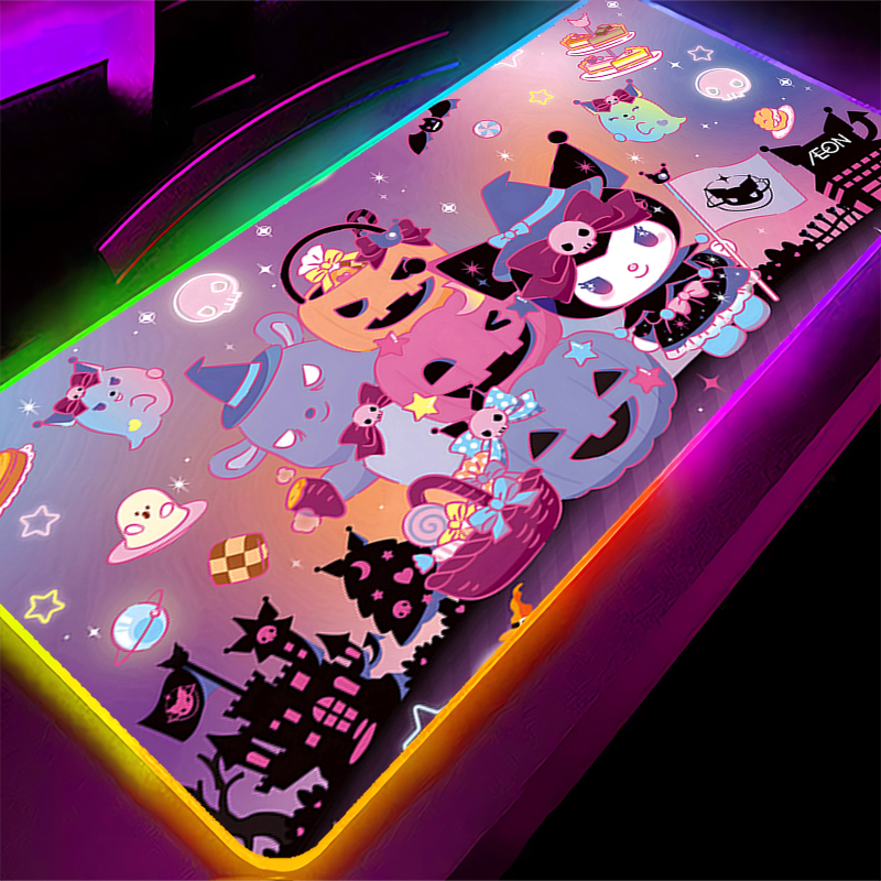 RGB Mouse Pad Large Lock Edge  - Gaming Accessories Kawaii reseña y precio