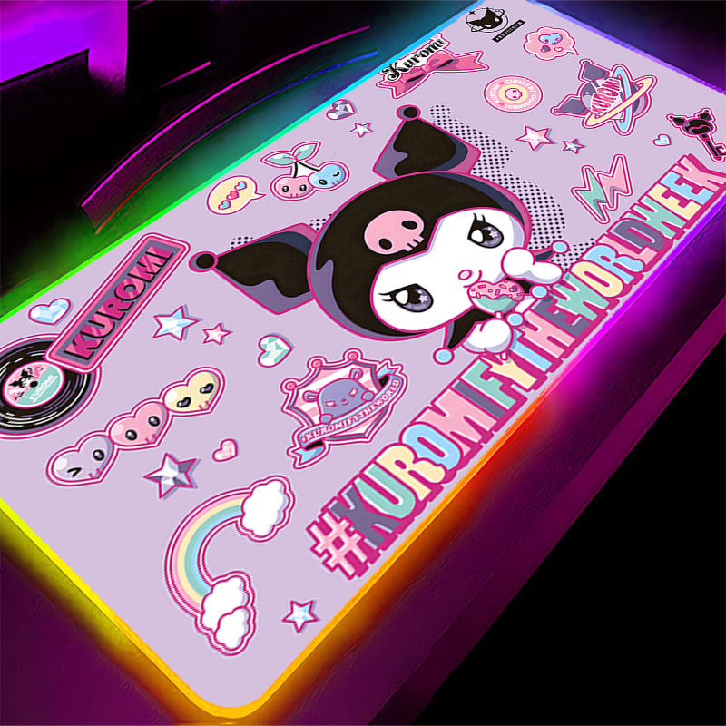 RGB Mouse Pad Large Lock Edge  - Gaming Accessories Kawaii reseña y precio