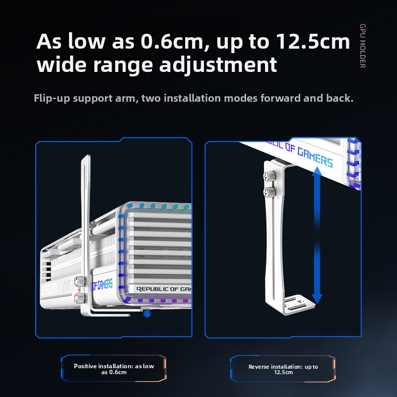 Universal Aluminum GPU Brace S - Vertical Gpu Bracket reseña y precio