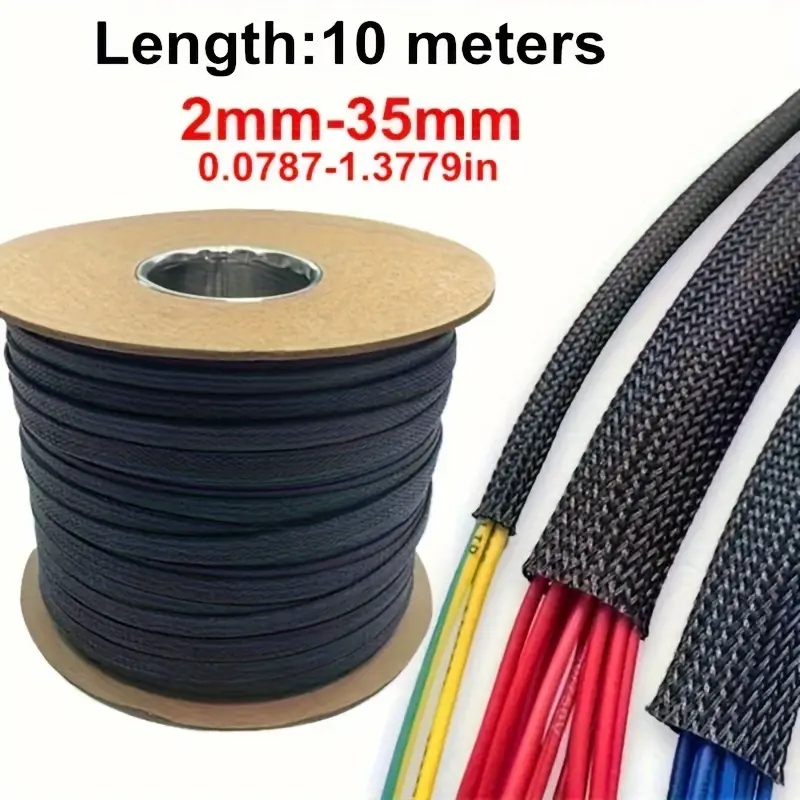 10m 32.8ft Pet Braided Mesh Sl - Cable Sleeve Braided reseña y precio