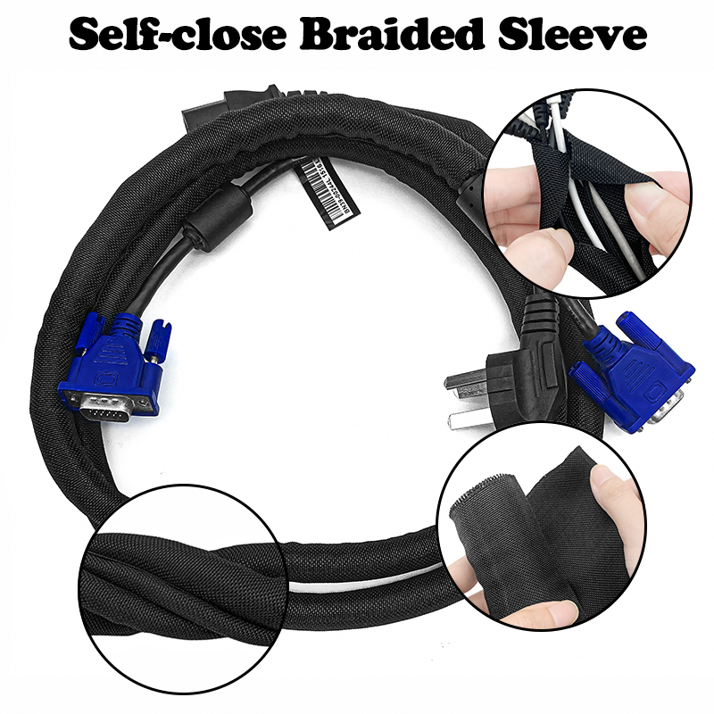5/10M Self Closing PET Braided - Cable Sleeve Braided reseña y precio