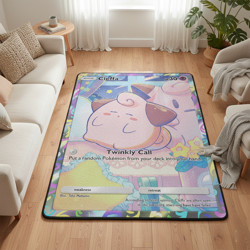 Pokemon Cleffa Anime Rug Kawai - Gaming Accessories Kawaii reseña y precio