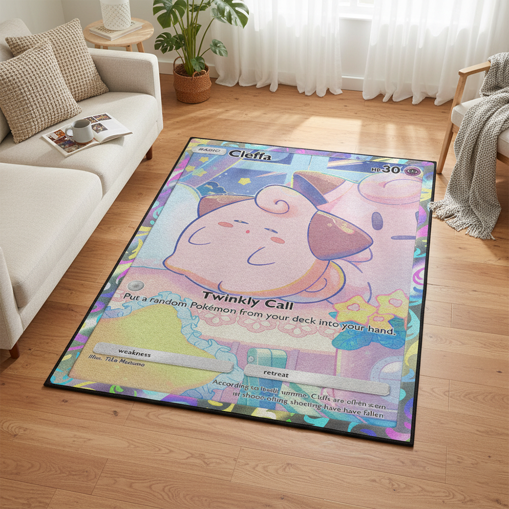 Pokemon Cleffa Anime Rug Kawai - Gaming Accessories Kawaii reseña y precio