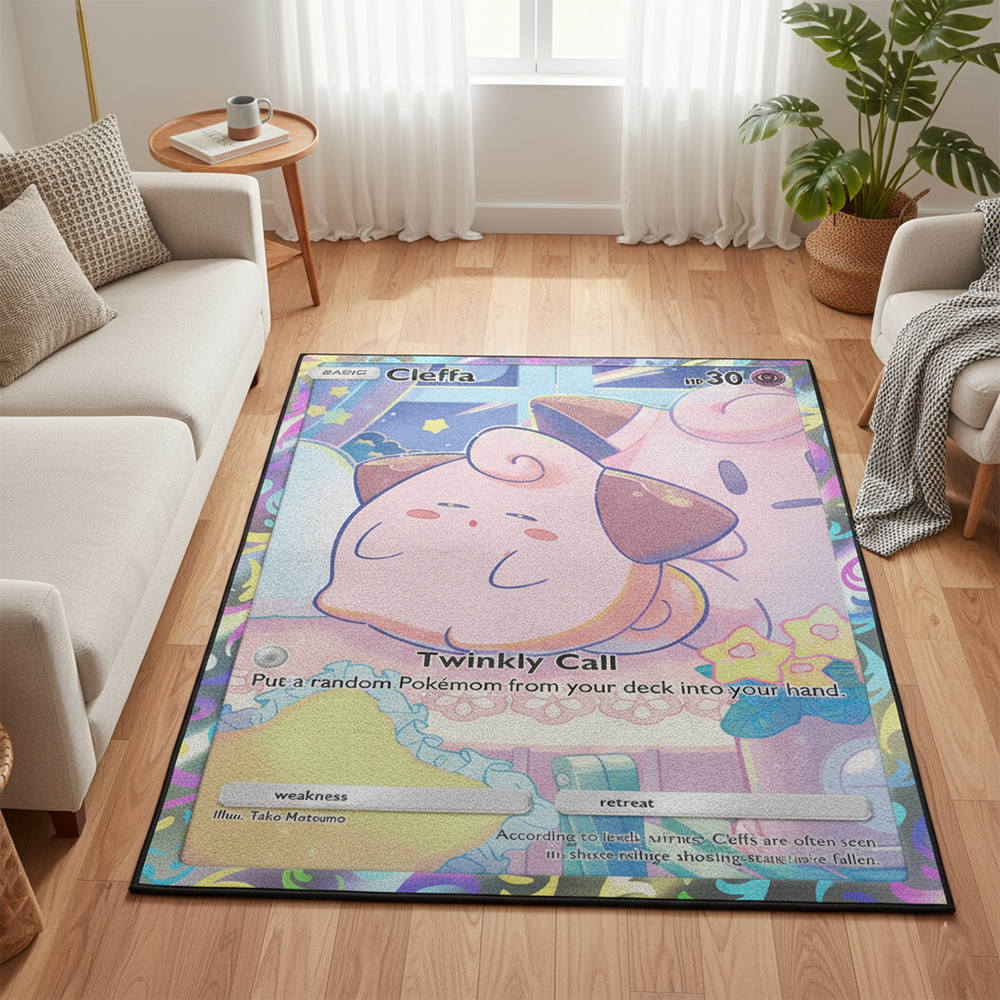 Pokemon Cleffa Anime Rug Kawai - Gaming Accessories Kawaii reseña y precio
