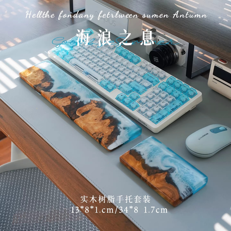 Handcrafted Ocean Wave Resin W - Wrist Rest Ergonomic reseña y precio