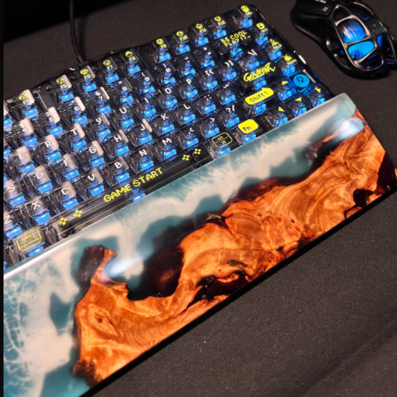 Handcrafted Ocean Wave Resin W - Wrist Rest Ergonomic reseña y precio