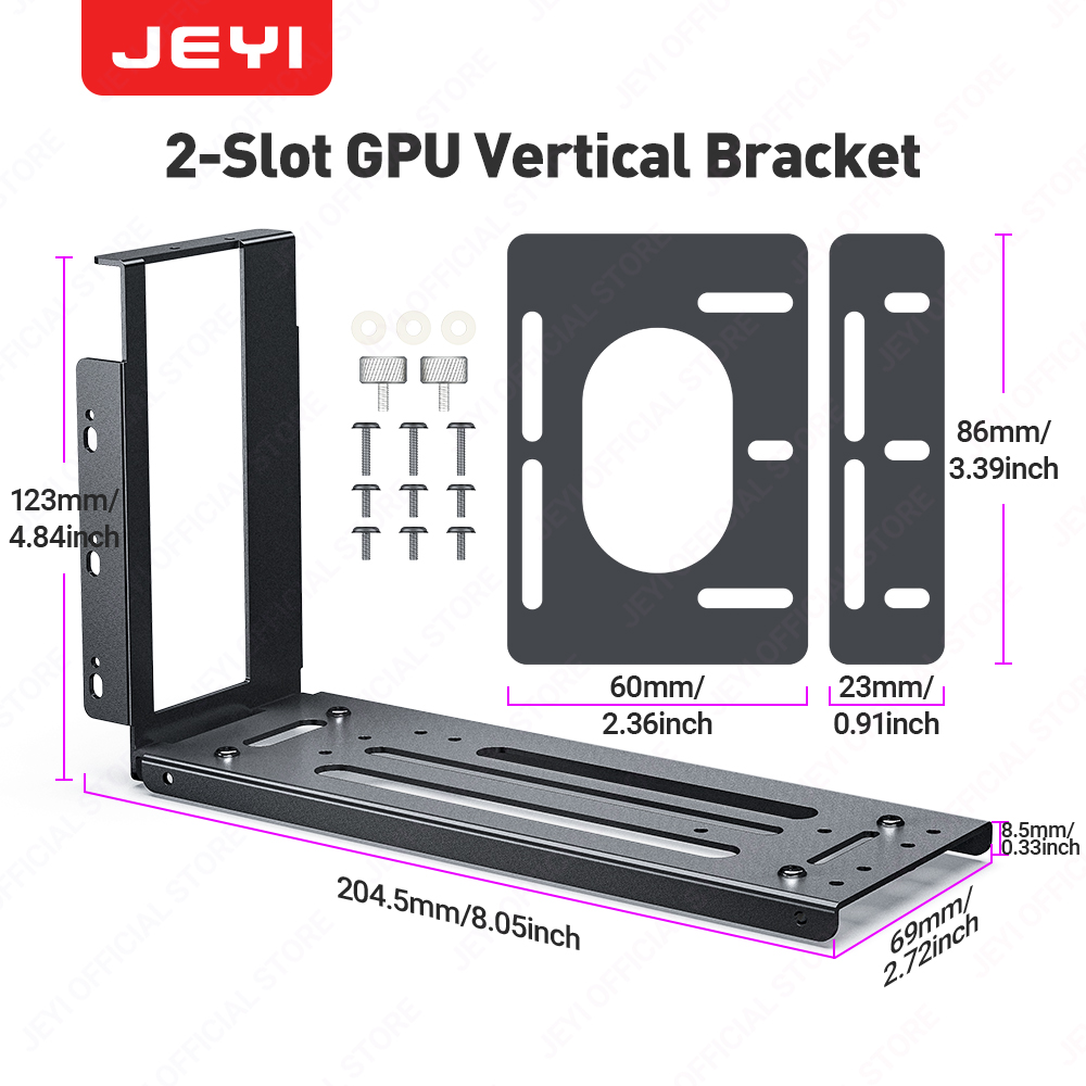 JEYI Vertical Graphics Card Mo - Vertical Gpu Bracket reseña y precio