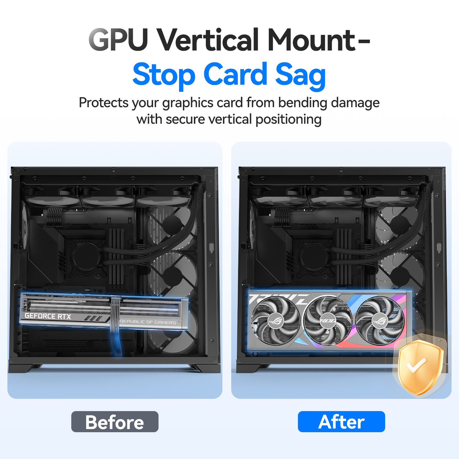 JEYI Vertical Graphics Card Mo - Vertical Gpu Bracket reseña y precio