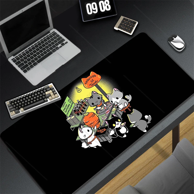 Cute Cat Large Mouse Pad Gamer - Gaming Accessories Kawaii reseña y precio