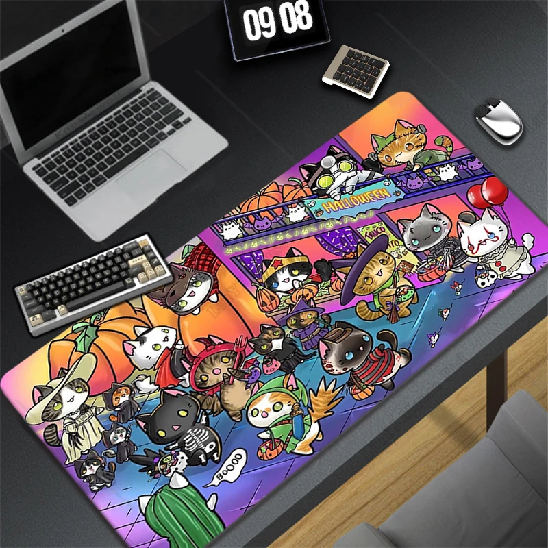 Cute Cat Large Mouse Pad Gamer - Gaming Accessories Kawaii reseña y precio