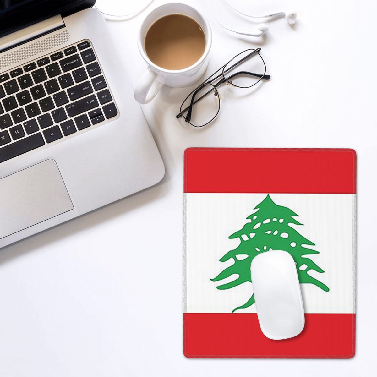 Flag Of Lebanon Mouse Pad Game - Gaming Accessories Lebanon reseña y precio