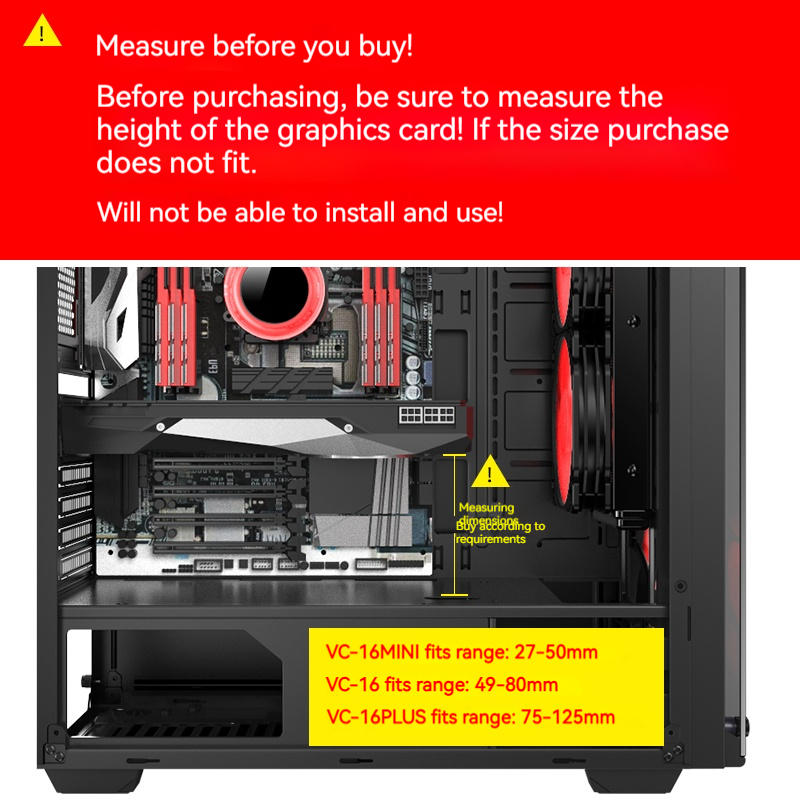 VC-16 Graphics Card GPU Holder - Vertical Gpu Bracket reseña y precio