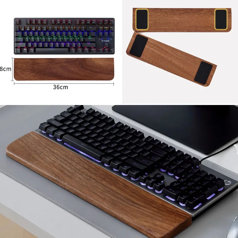 Solid Wood Keyboard Palm Rest  - Wrist Rest Ergonomic reseña y precio