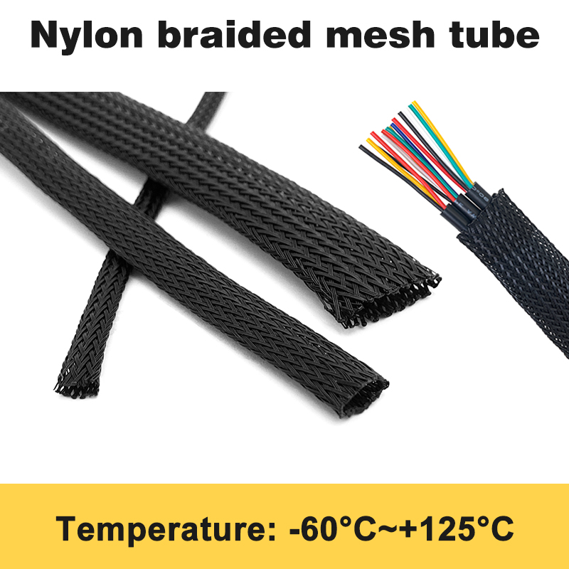 5/10M Black Braided Cable Slee - Cable Sleeve Braided reseña y precio