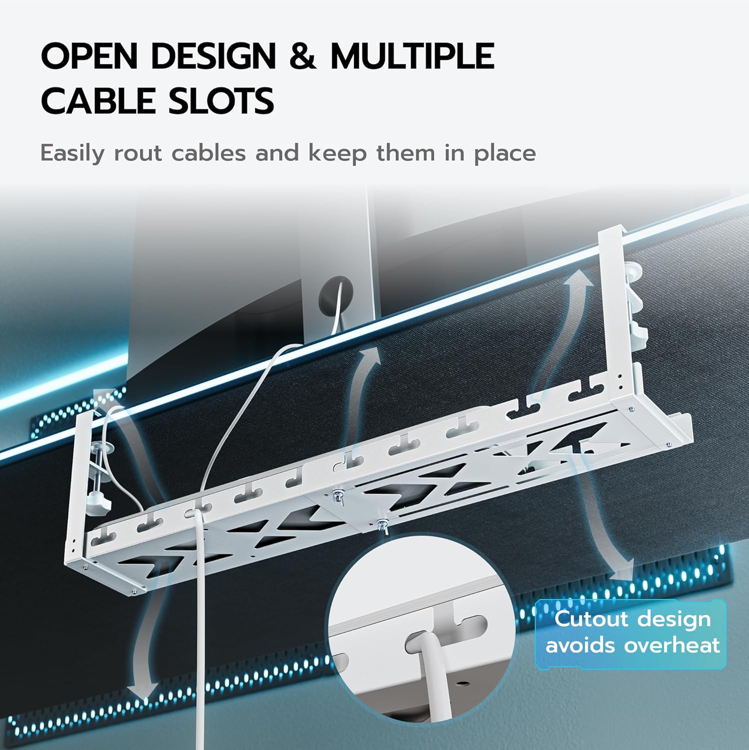 Extendable Under Desk Cable Ma - Gaming Office Accessories reseña y precio