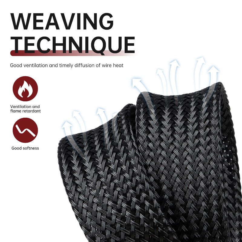 Red Black 2/4/6/8/10/12/14/16/ - Cable Sleeve Braided reseña y precio