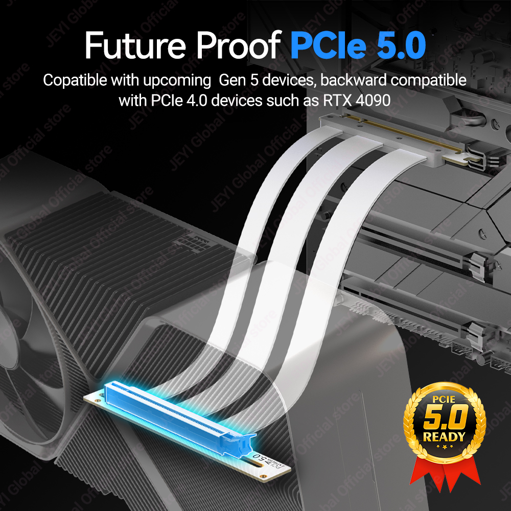 JEYI PCIe 5.0 X16 Riser Cable  - Vertical Gpu Bracket reseña y precio