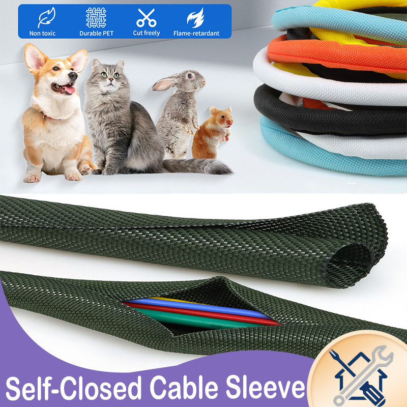 1/3/5m Self Closing PET Expand - Cable Sleeve Braided reseña y precio