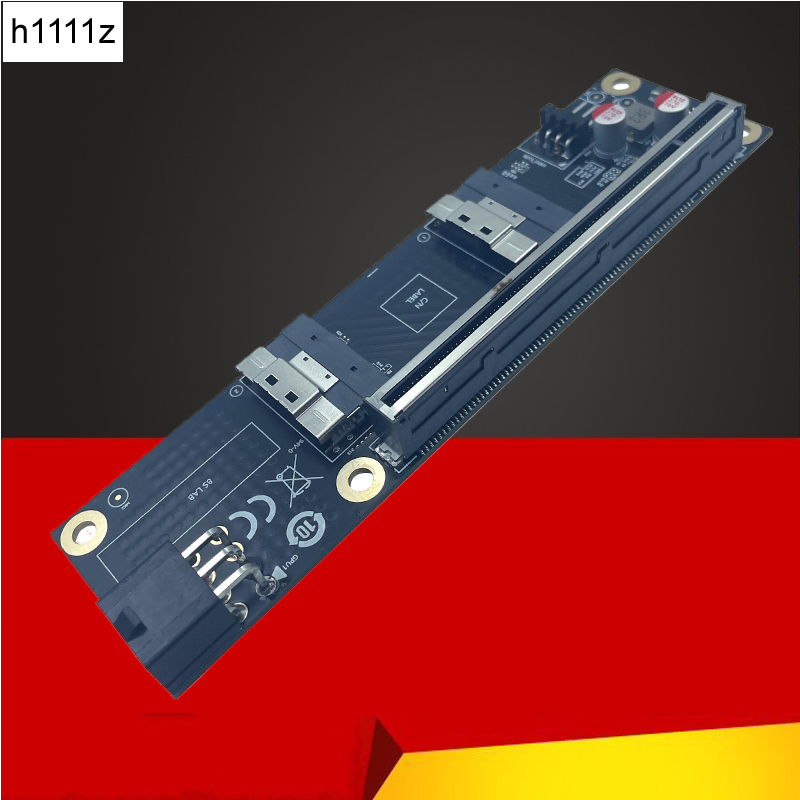NEW 2 Port SlimSAS 8i x2 to PC - Vertical Gpu Bracket reseña y precio