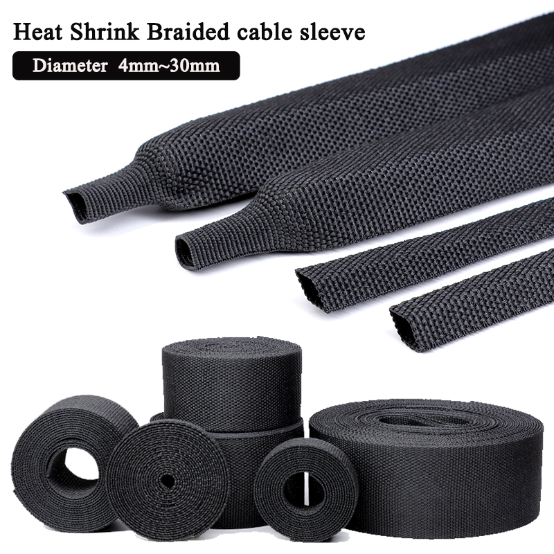 Heat Shrink Braided Cable Slee - Cable Sleeve Braided reseña y precio