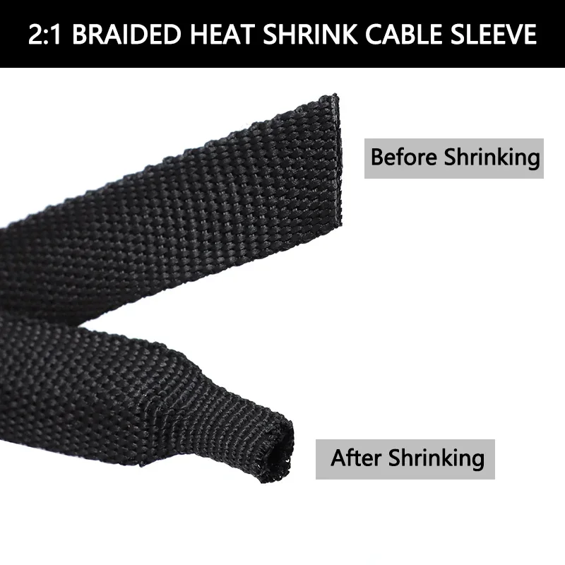 Heat Shrink Braided Cable Slee - Cable Sleeve Braided reseña y precio