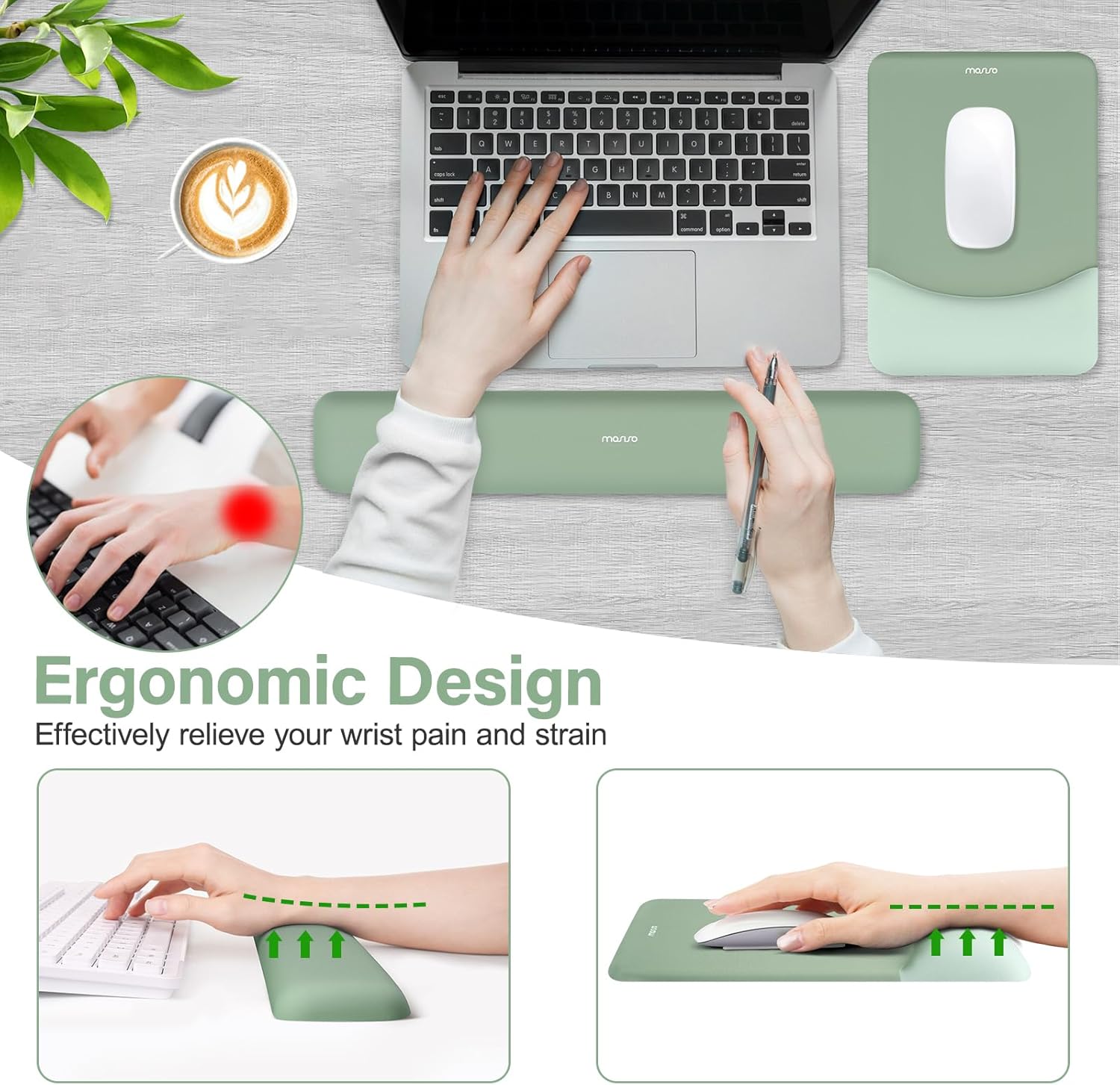 Ergonomic Wrist Rest Set for M - Wrist Rest Ergonomic reseña y precio