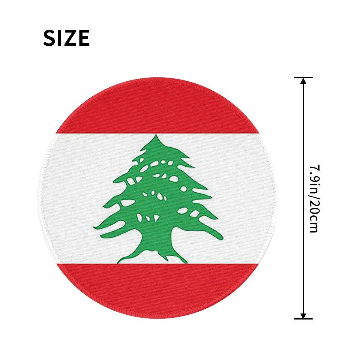 Flag Of Lebanon Round Mouse Pa - Gaming Accessories Lebanon reseña y precio